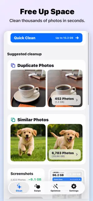 PhotoMob: Photo Cleaner screenshot 1