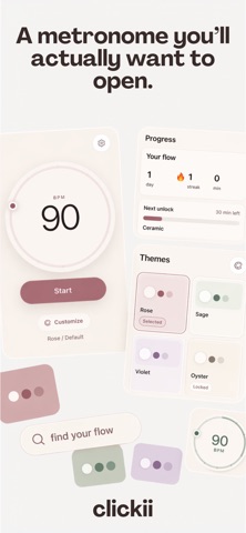 clickii: Aesthetic Metronome Screenshot 6 of 6