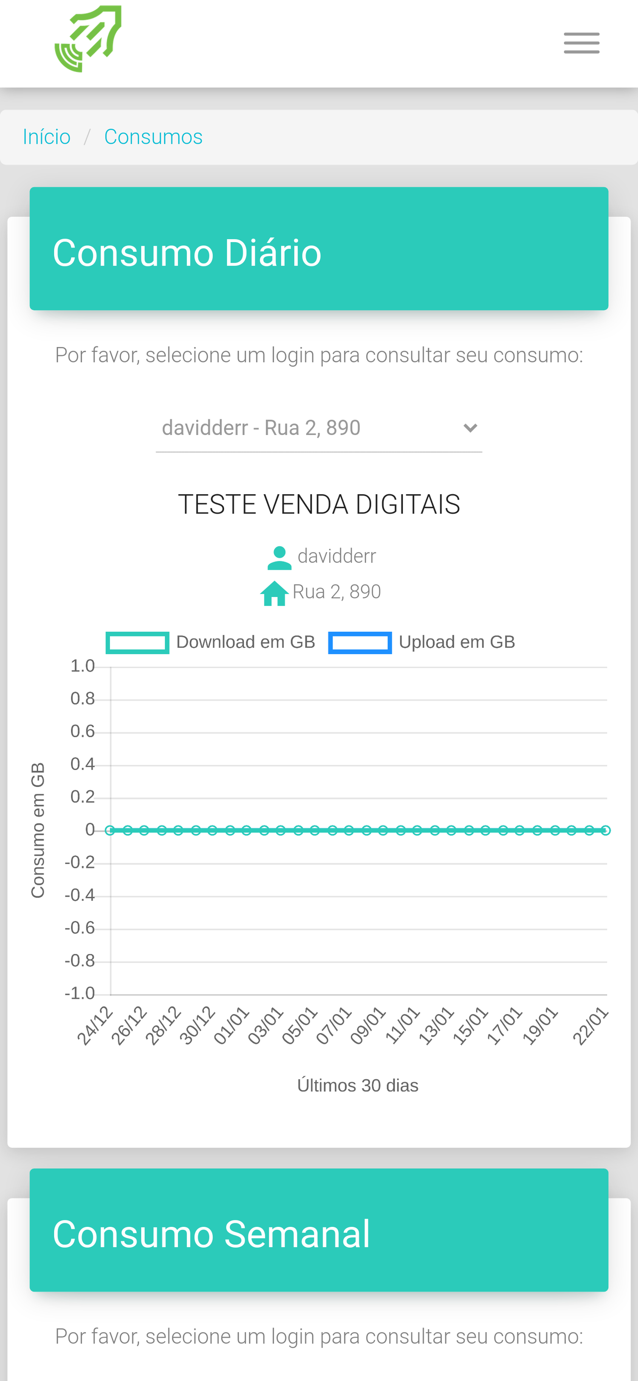 Livenet - Central do Cliente