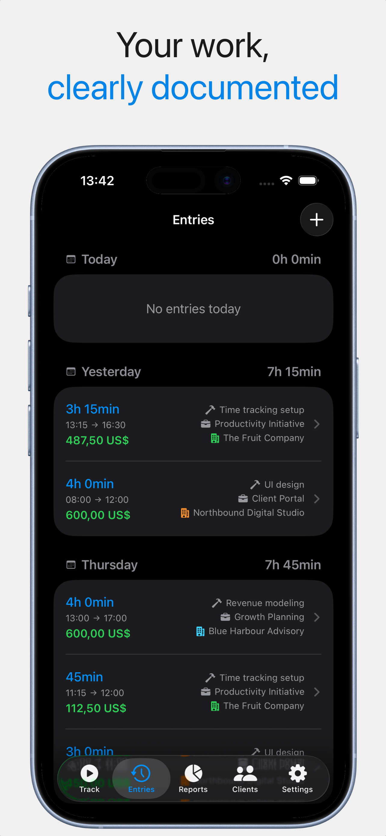 Hours Tracker: Hourli screenshot 9