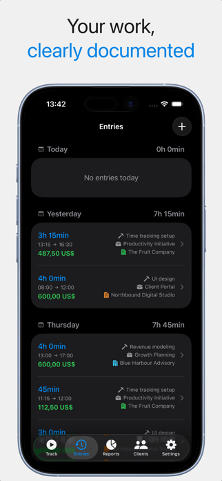Time Tracker: Hourli Screenshot 9 of 10