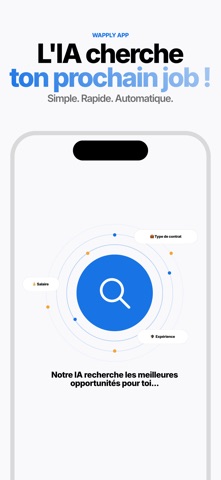 Wapply : Emploi & CV par IA iPhone screenshot 2