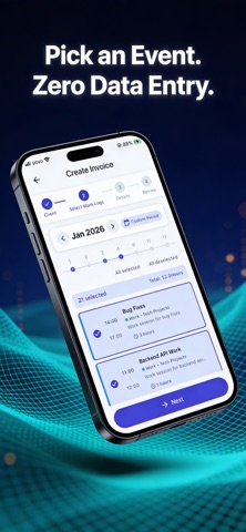 Calvo: Invoice from Calendar screenshot