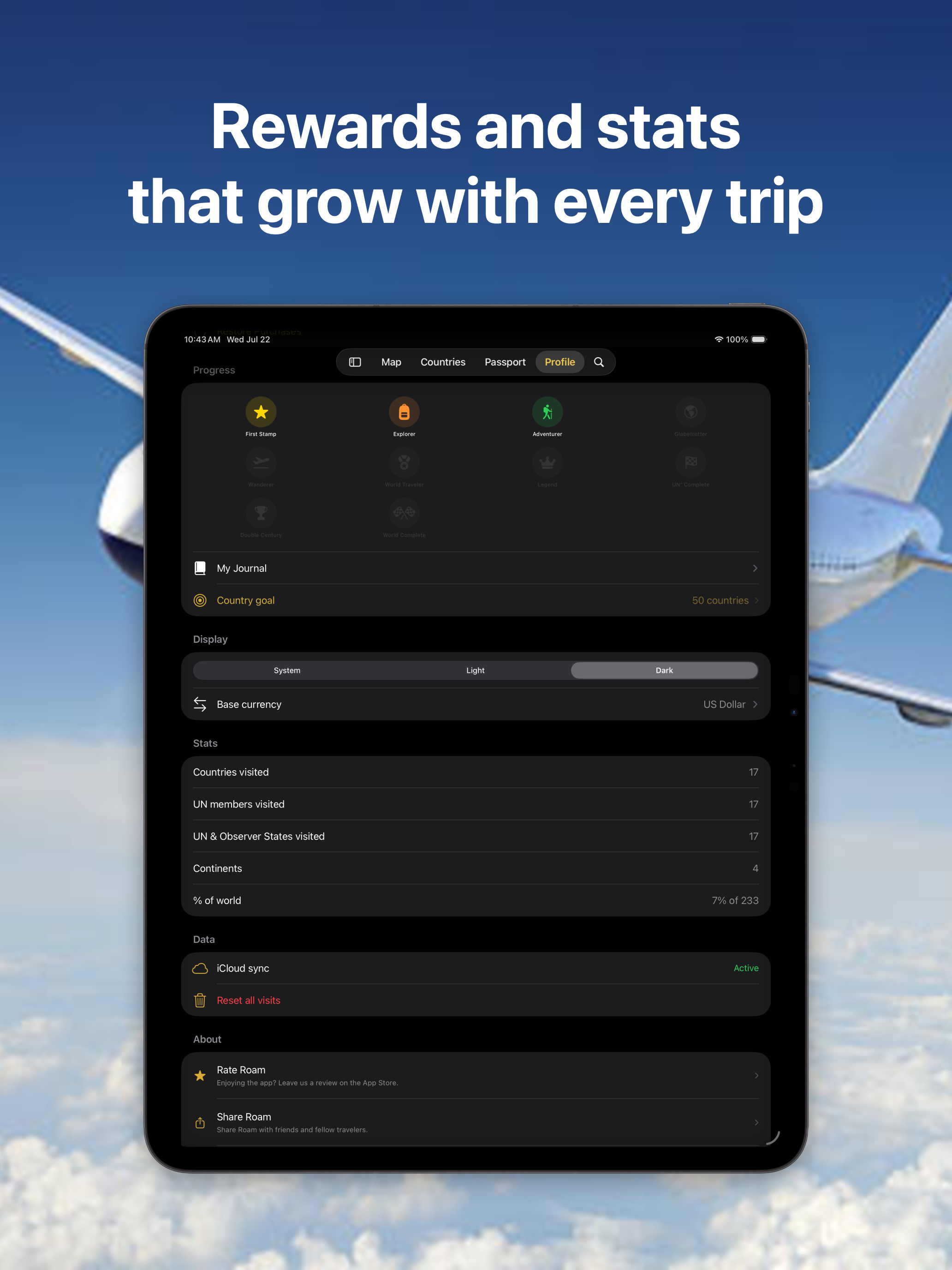 Roam – World Travel Tracker screenshot 13