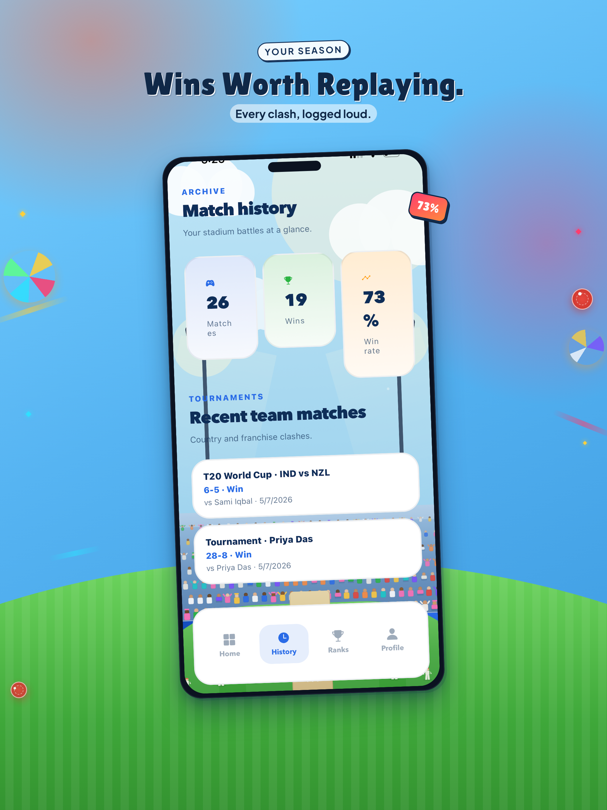 Cricksy : Hand Cricket Game screenshot 14