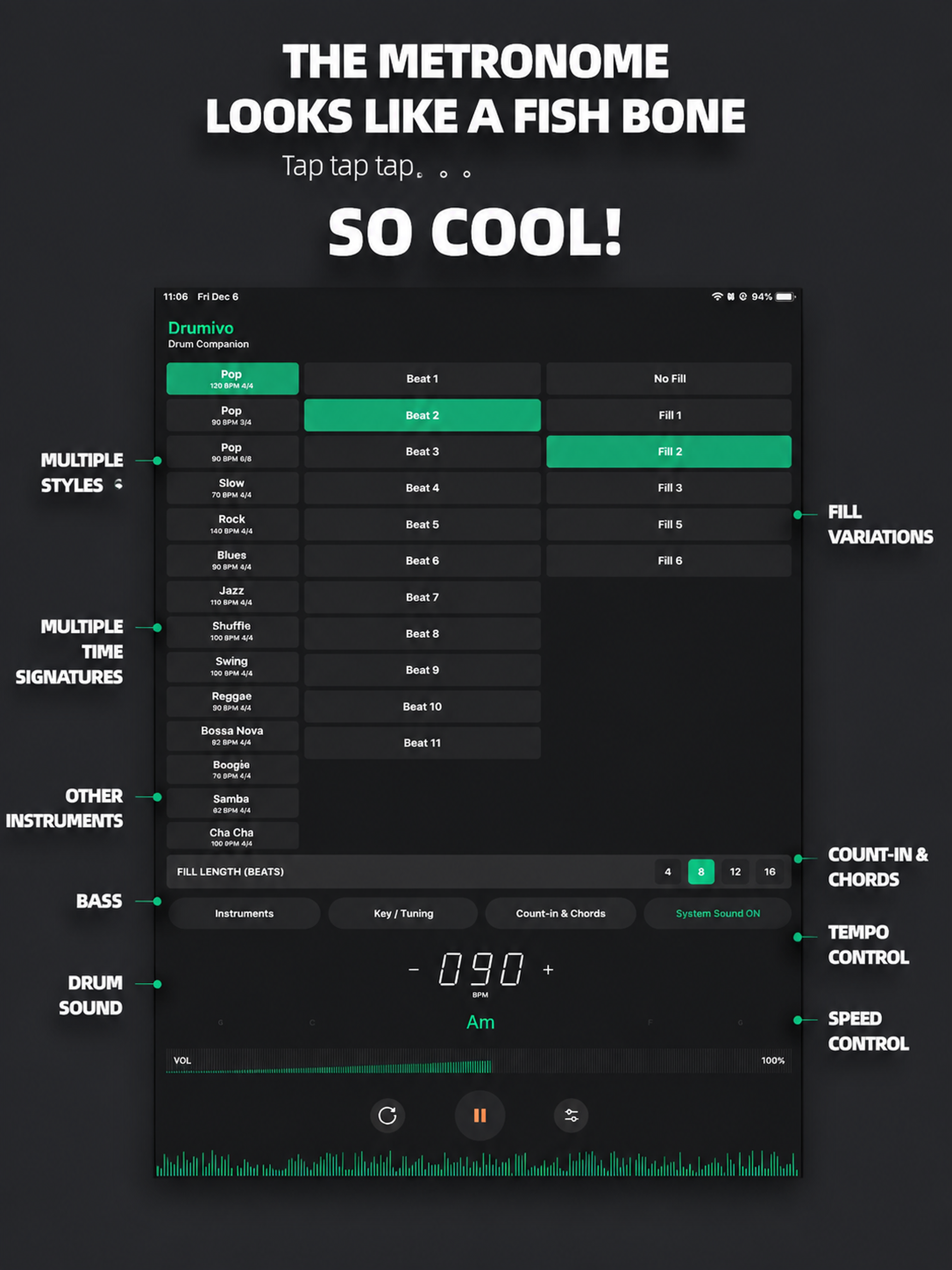 Drumivo: Drum Backing Tracks screenshot 7
