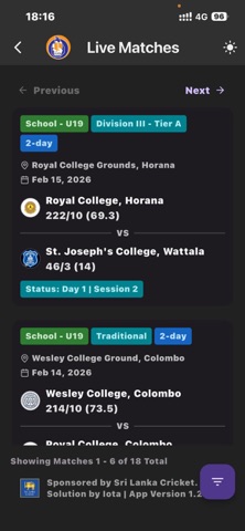 SLSCA Matches Screenshot 2 of 7