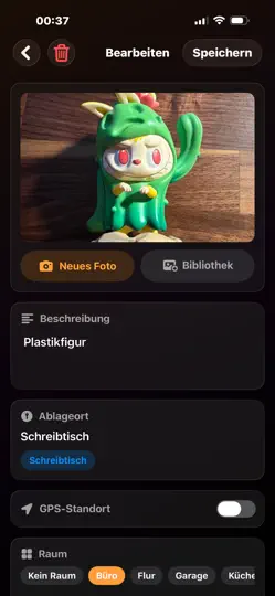 Screenshot von WoLiegtWas auf dem iPhone 3