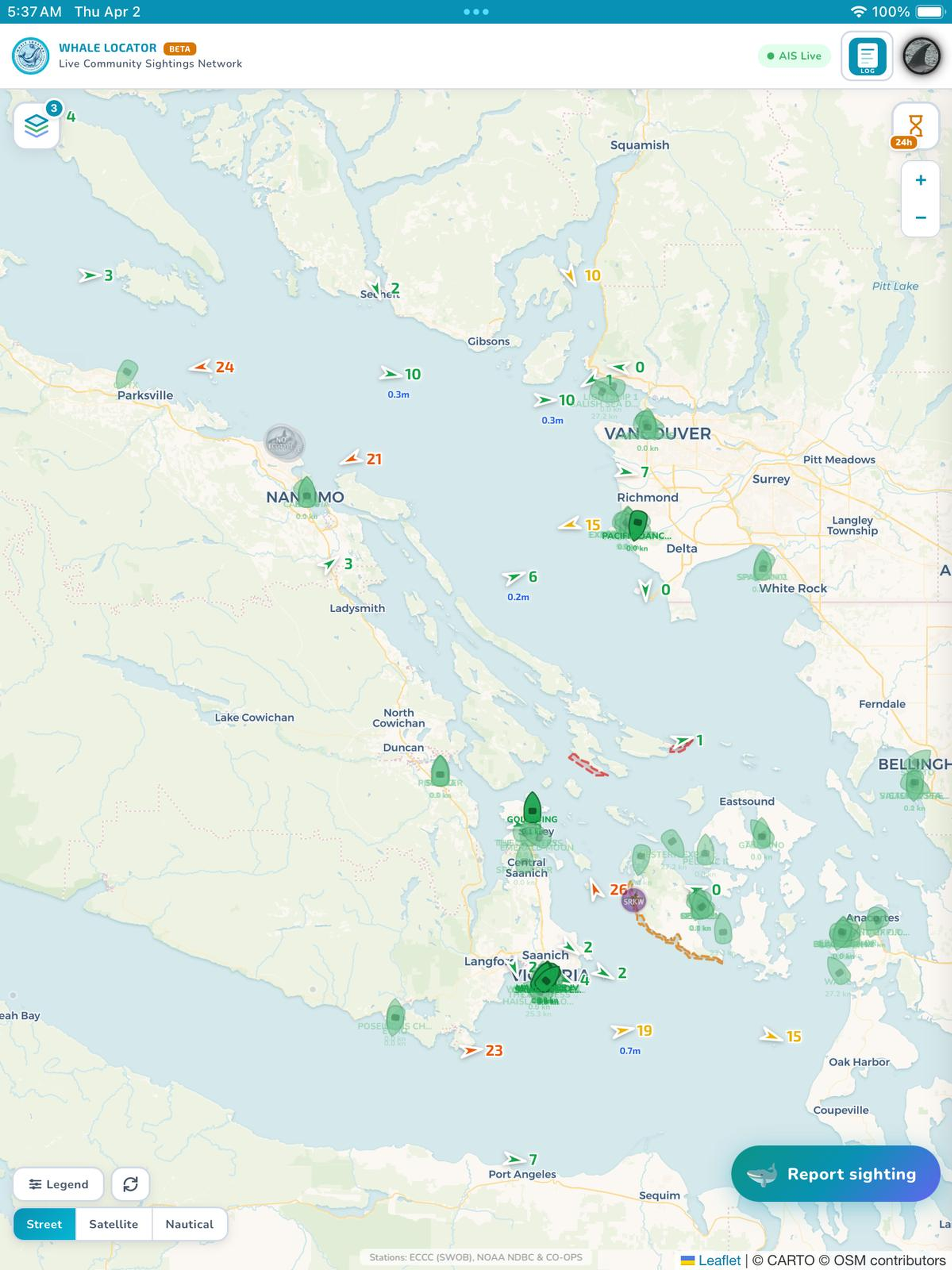Whale Locator