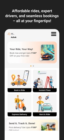 Vows: Ride, Delivery & More screenshot