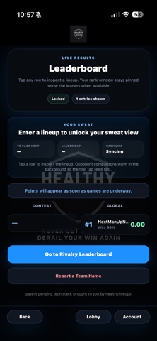 HealthyLineups Screenshot 9 of 10