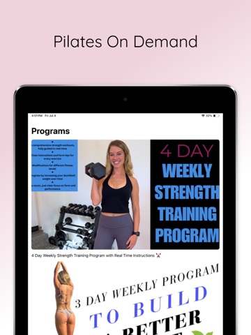 Pilates On Demand iPad screenshot