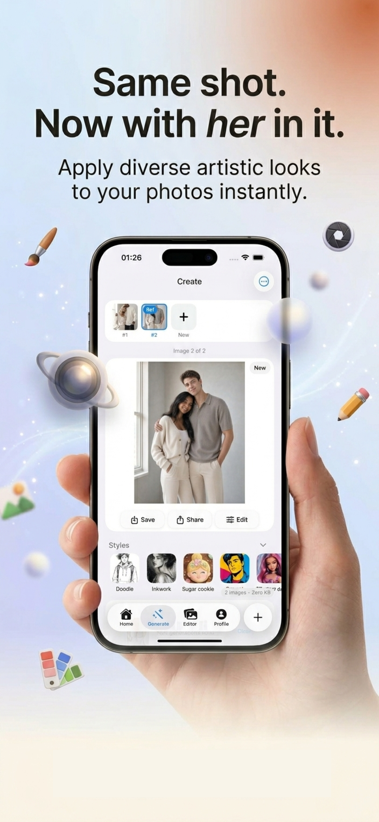 Lumia: AI Photo Editor screenshot 2