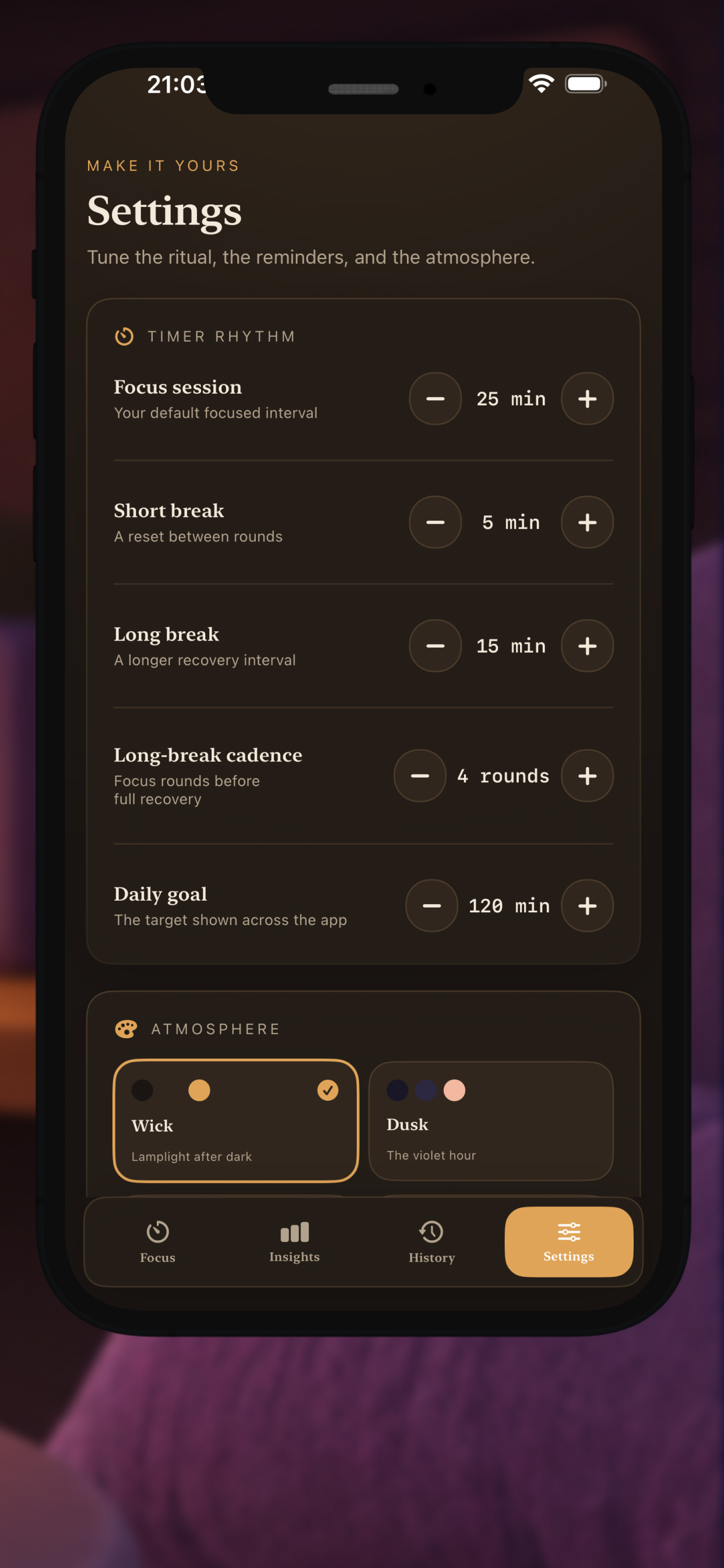 Don't burn: Pomodoro Timer screenshot 6