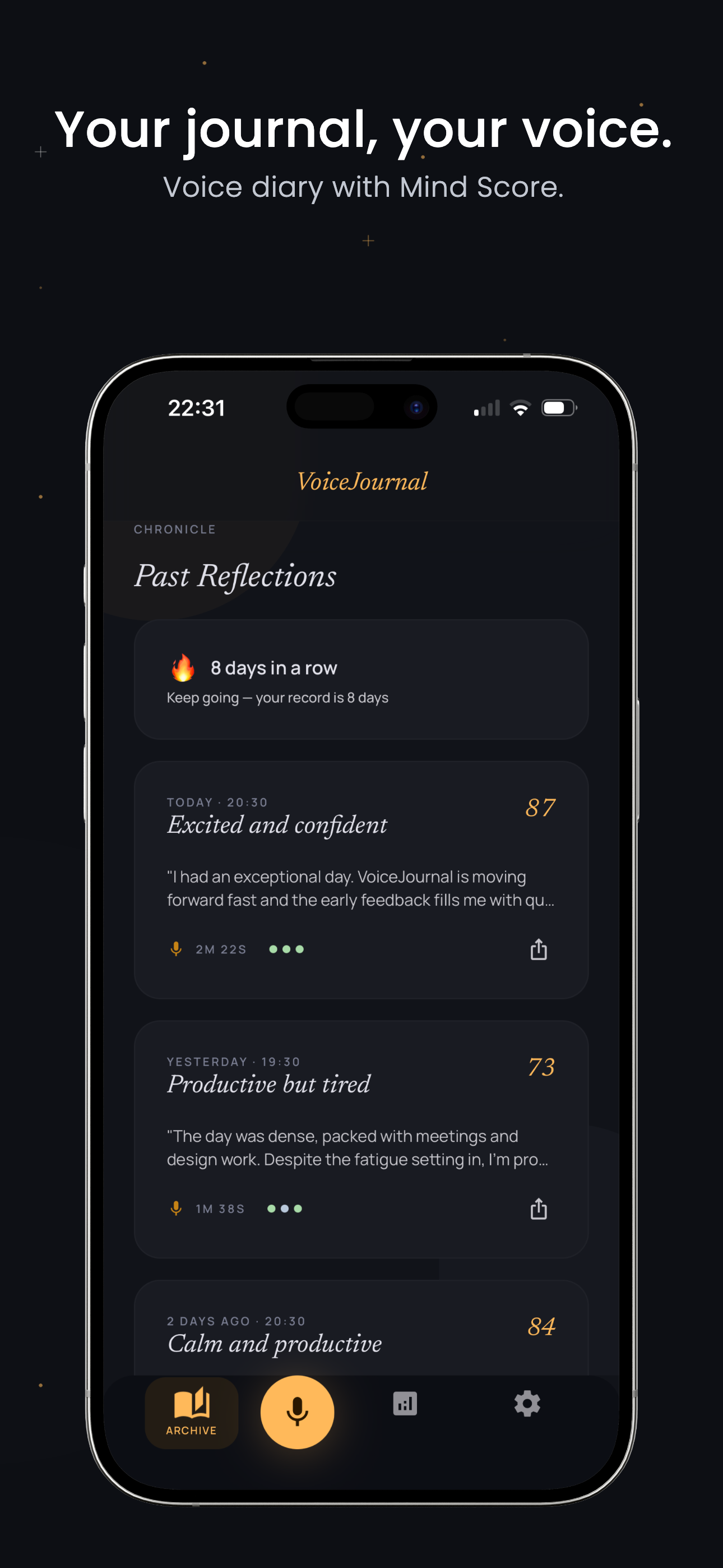 VoiceJournal: AI Mood Diary