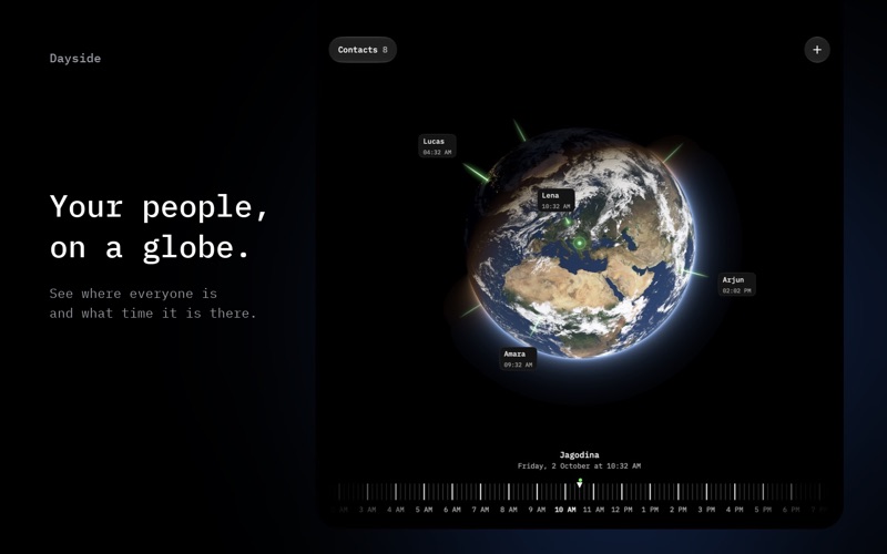 Dayside: World Clock & Globe screenshot 3