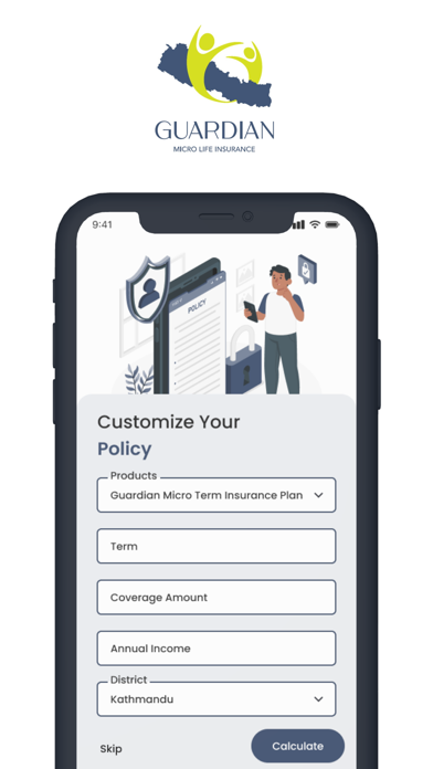 Guardian Micro Life Insurance Screenshot