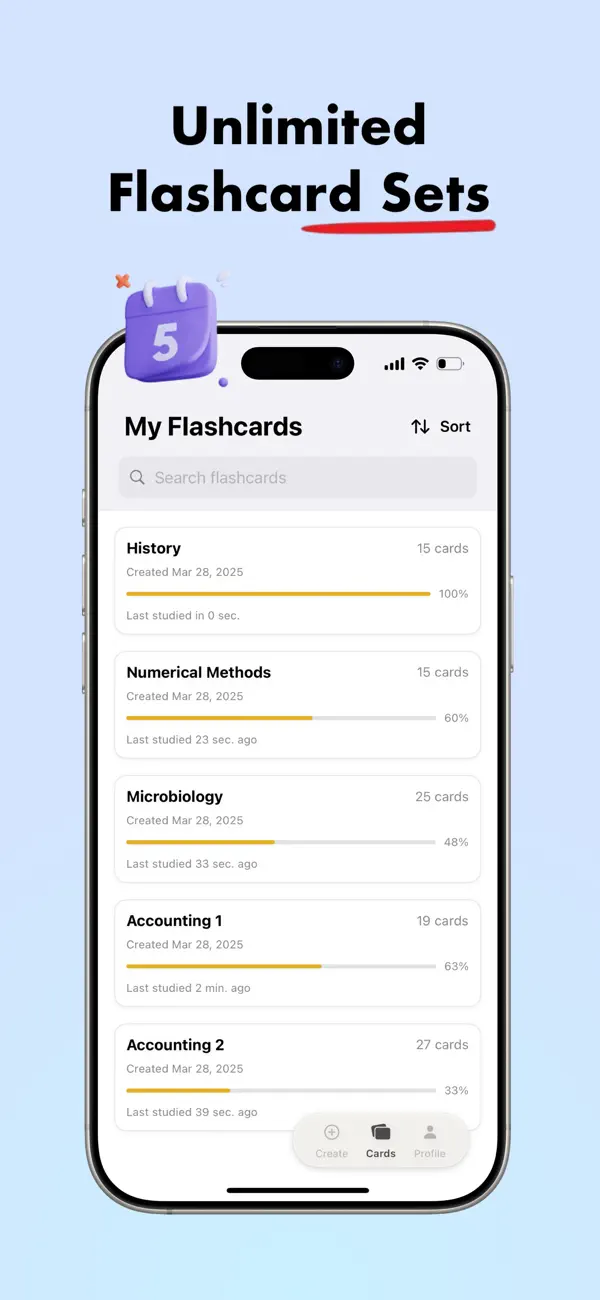 Screenshot #3 pour Flashcards Maker: QuizUp AI