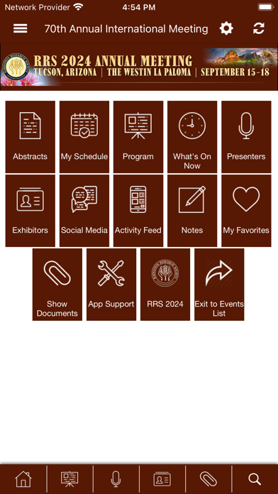 Radiation Research Society Screenshot