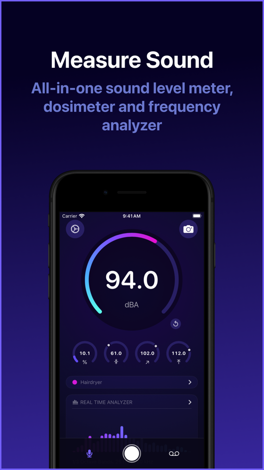 #4. Decibel dB Sound Meter Ultra (iOS) 来自: Ultrafine