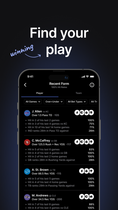 Linemate: Find Your Next Bet Screenshot