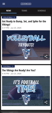Hoggard Vikings Athletics screenshot