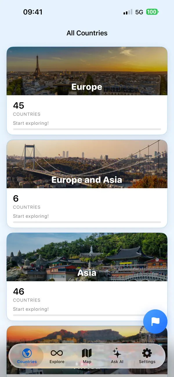 #3. World Map & Countries (iOS) By: Mustafa OZ