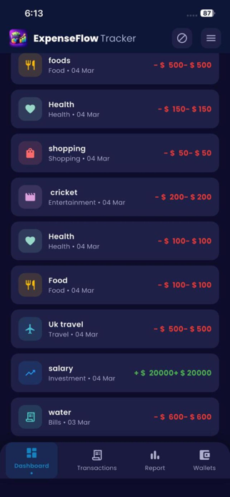 ExpenseFlow Tracker Screenshot 4 of 7