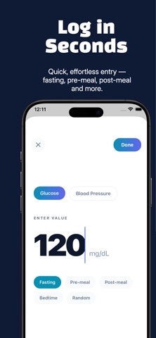 Diabetes Tracker: GlucoPress screenshot