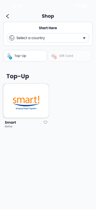 Smart Belize Top-up Screenshot 2 of 3