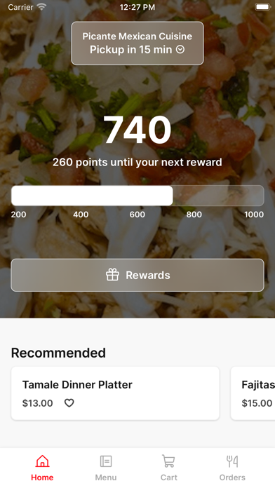 Picante Mexican Cuisine Screenshot