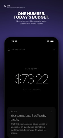 Left: Daily Budget & Allowance Screenshot 2 of 5