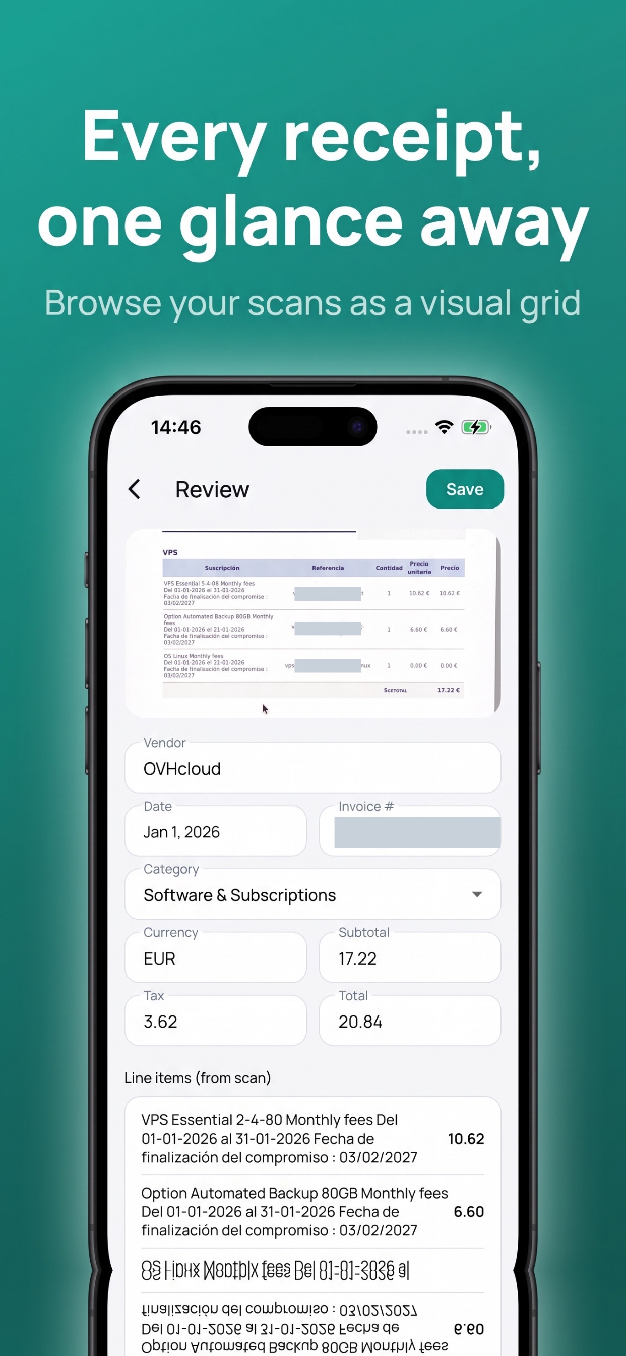 Screenshot 2 of Receipt Wallet - Invoices