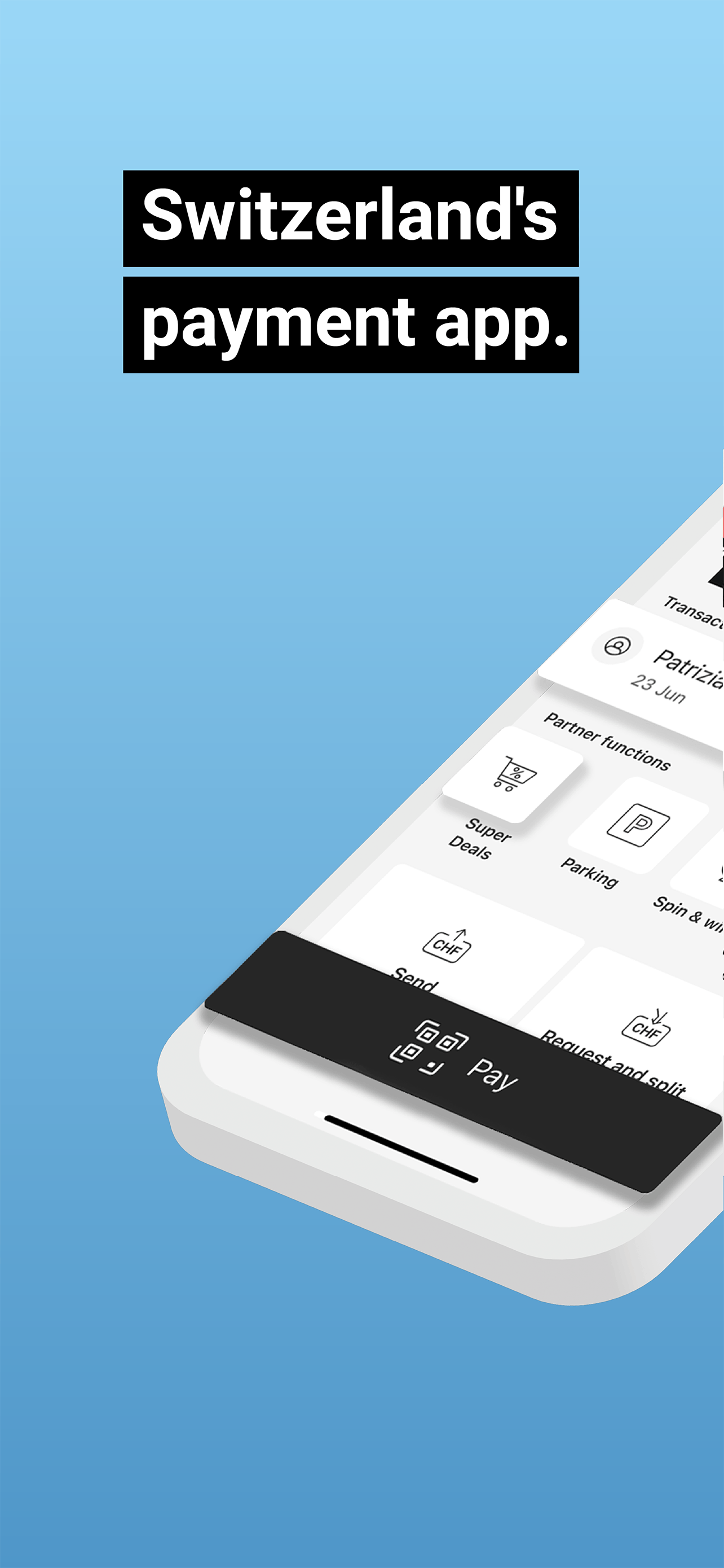 prepaid TWINT & other banks