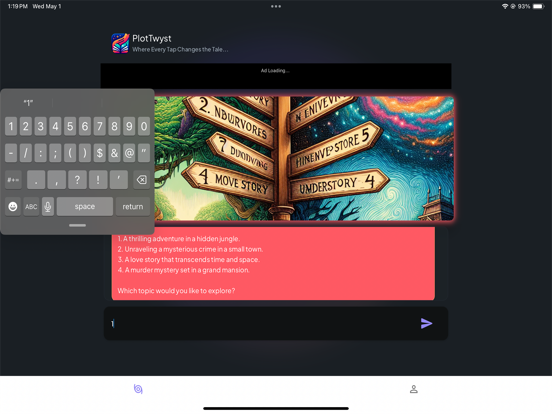 PlotTwyst iPad screenshot 5 - Book app