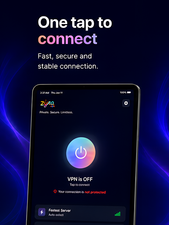 Zyra VPN iPad screenshot 1