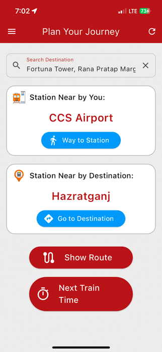 Lucknow Metro Timing & Route Screenshot 3 of 10