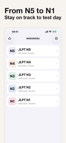 MASUMASU: JLPT Study Plan Screenshot 4 of 5