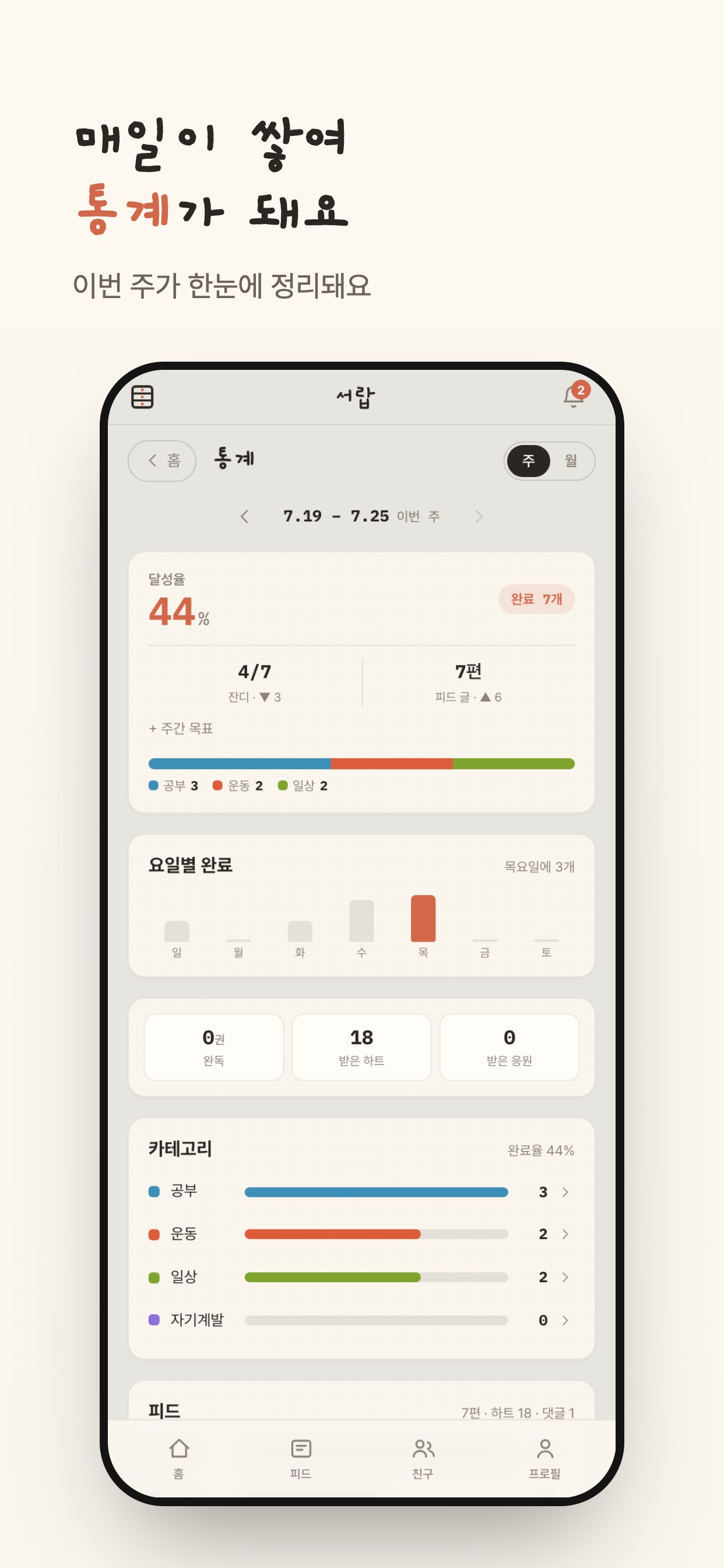 Screenshot 5 of 서랍: 공부 기록·투두·캘린더