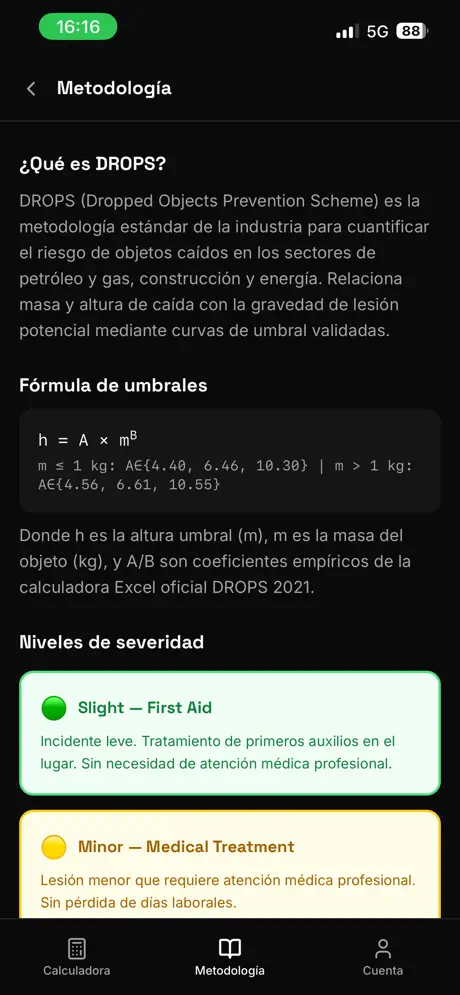 DropSafe Calculator screenshot 6