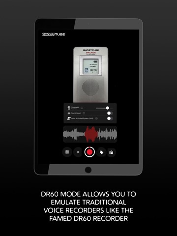 GhostTube EVP iPad screenshot