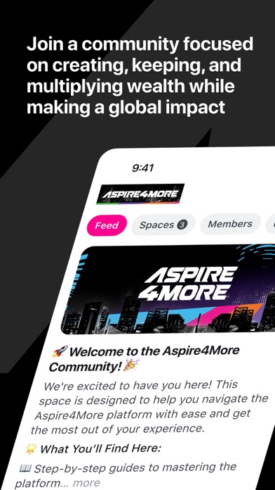 Aspire4More iPhone screenshot 1 - Business app