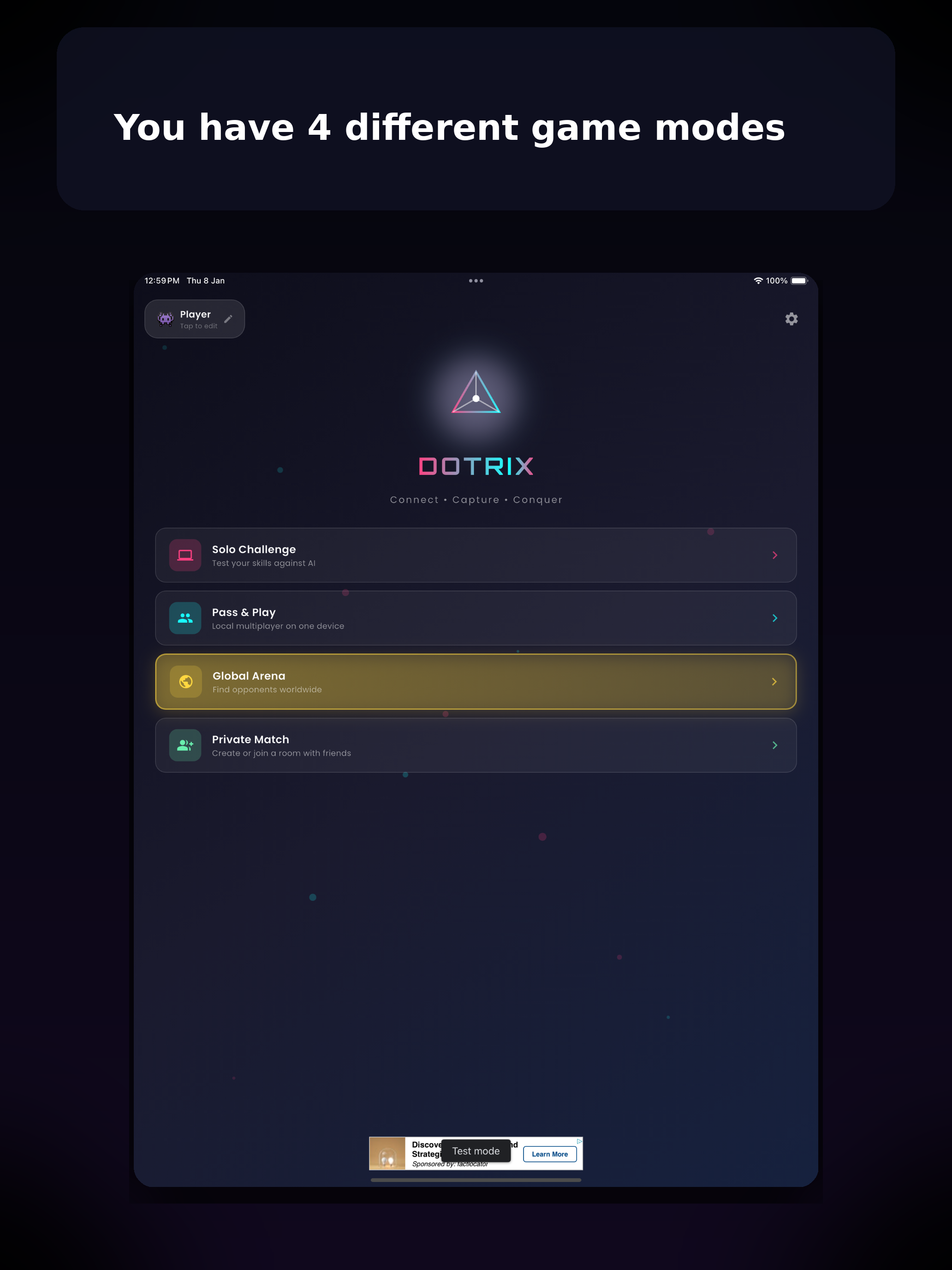 Dotrix- Connect and Win Game