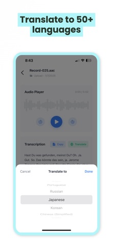 Transcribe Audio To Text: A2TX Screenshot 4 of 4
