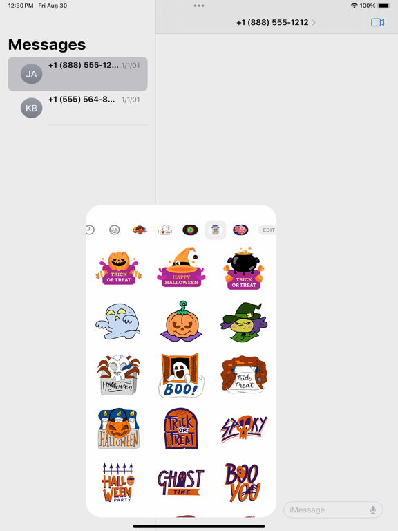 Screenshot #5 pour Halloween Scary Stickers Set