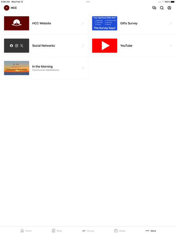 Harrisburg Christian Church iPad screenshot 3 - Education app