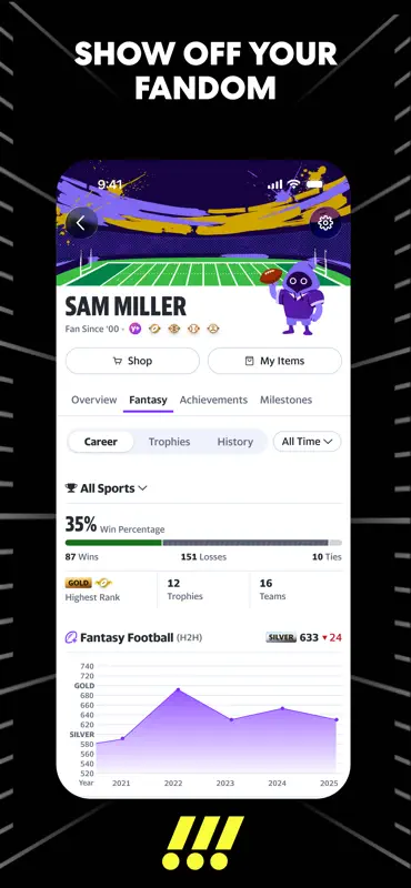 Yahoo Fantasy Sports: NFL, MLB screenshot 9 of 10