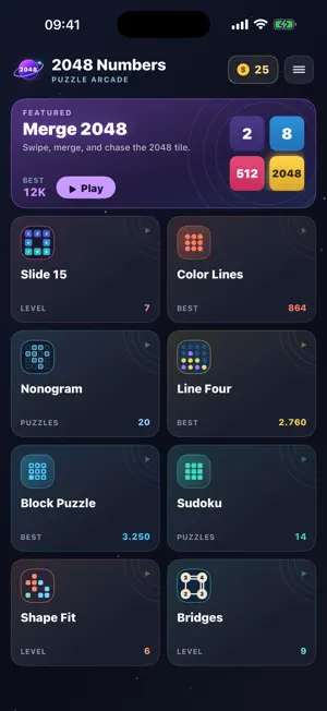 2048 Numbers: Logic Puzzles screenshot 1