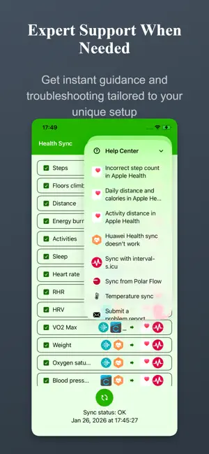 Health Sync by appyhapps iPhone screenshot 6