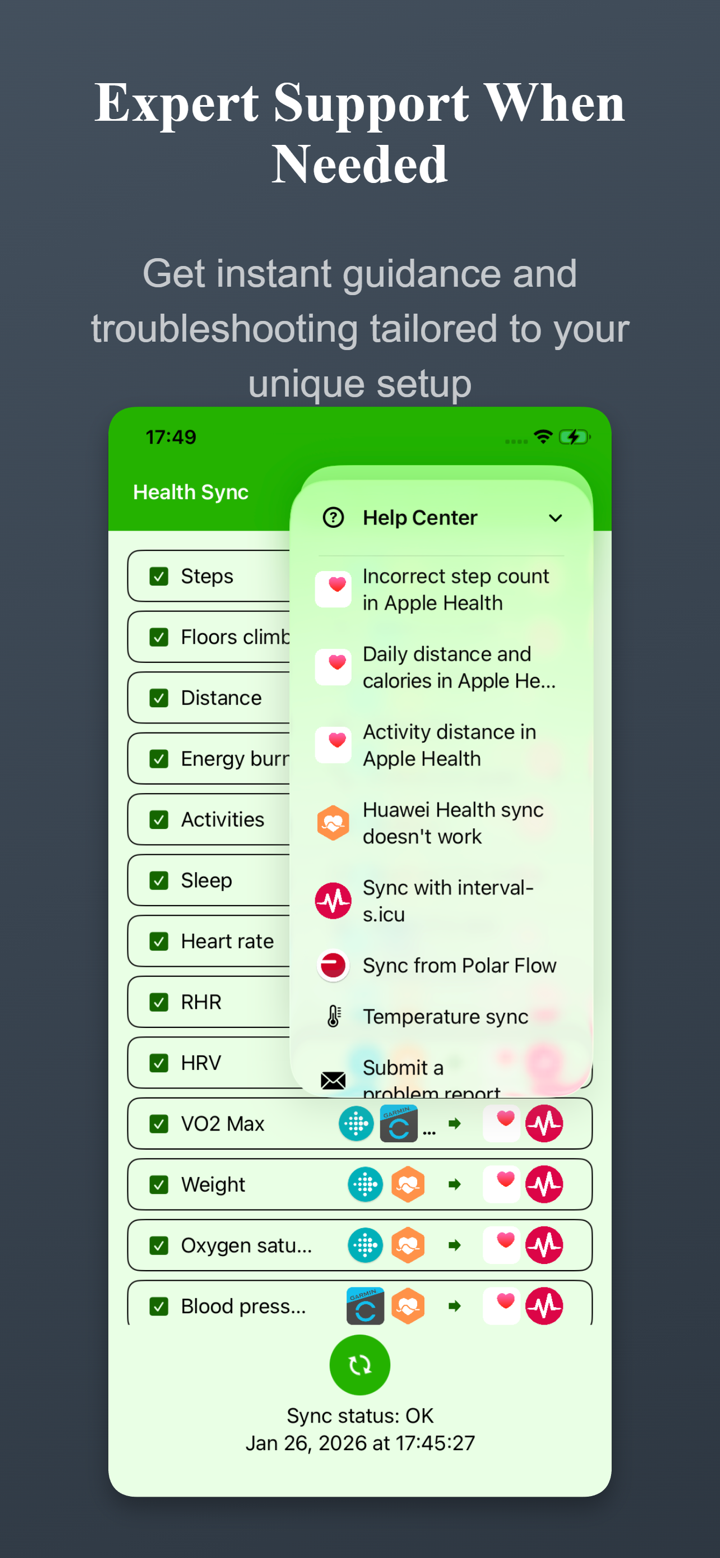 Health Sync by appyhapps screenshot 6